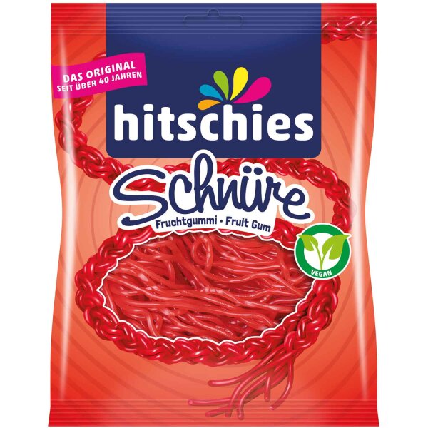 Hitschies | Schnüre Erdbeere, Fruchtgummi • 125g