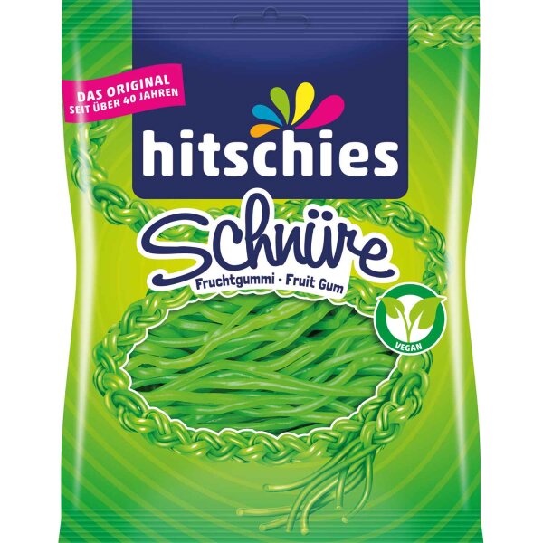 Hitschies | Schnüre Apfel 125g, Fruchtgummi • 125g