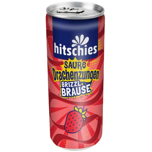Hitschies | Saure Drachenzungen • brizzl Brause Erdbeere • 250ml