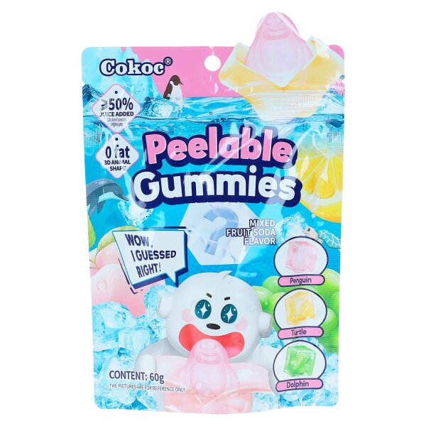 Cokoc | Peelable Gummies Mixed Fruit Soda • 60g