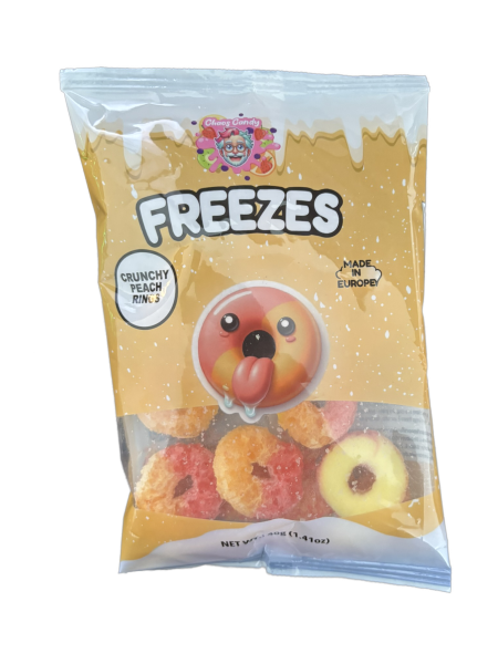 Chaos Candy | Freeze Dried Candy Crunchy Peach Rings • 40g