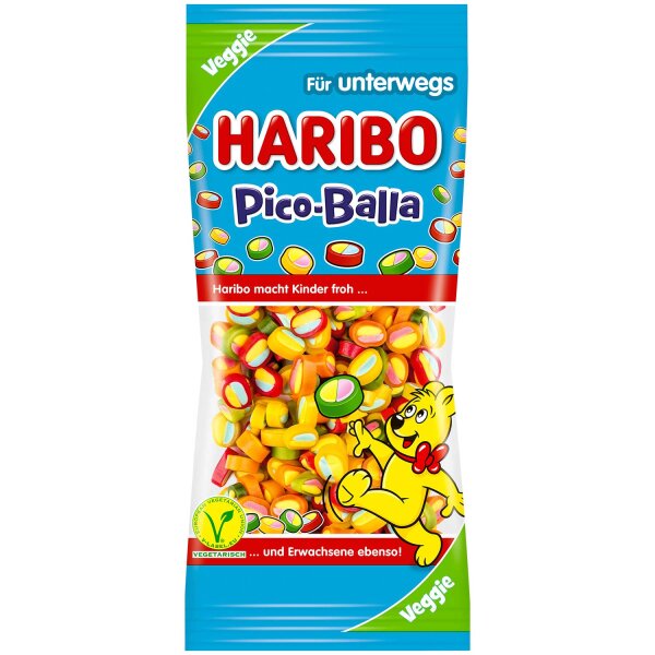 Haribo | Pico-Balla • Fruchtgeschmack • Vegetarisch • 65g