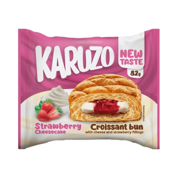 Karuzo | Erdbeere Cheesecake, Croissant, Hörnchen, Snack • 82g