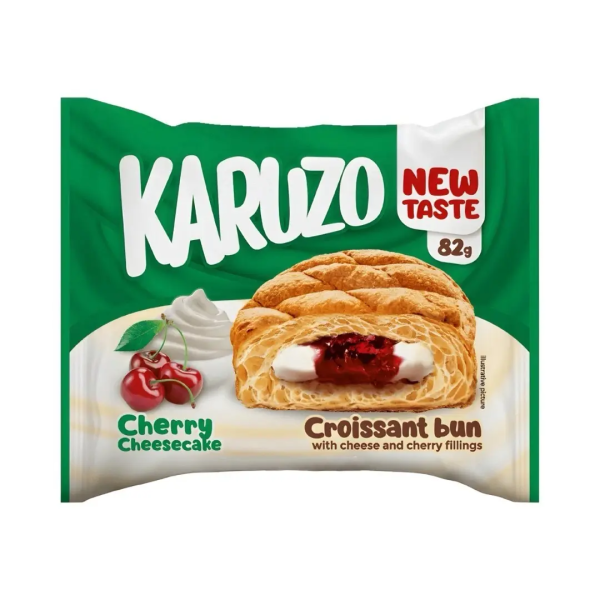 Karuzo | Kirsche Cheesecake, Croissant, Hörnchen, Snack • 82g