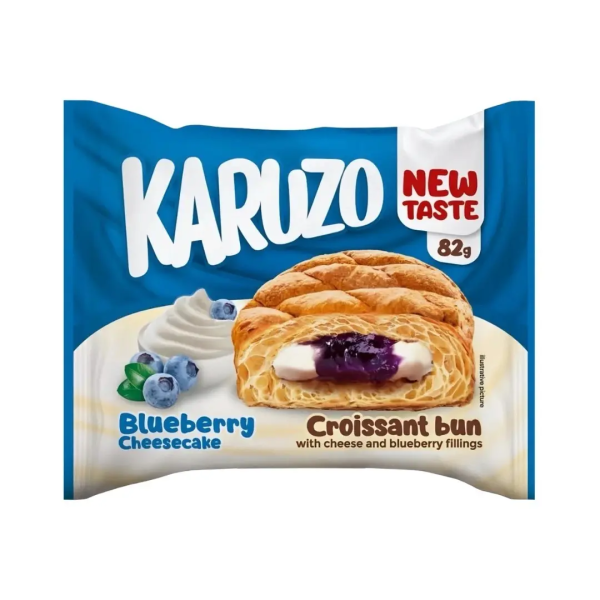Karuzo | Blaubeere Cheesecake, Croissant, Hörnchen, Snack • 82g