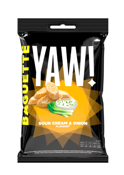 YAW! | Baguette Snack • Sourcream & Onion • 50g